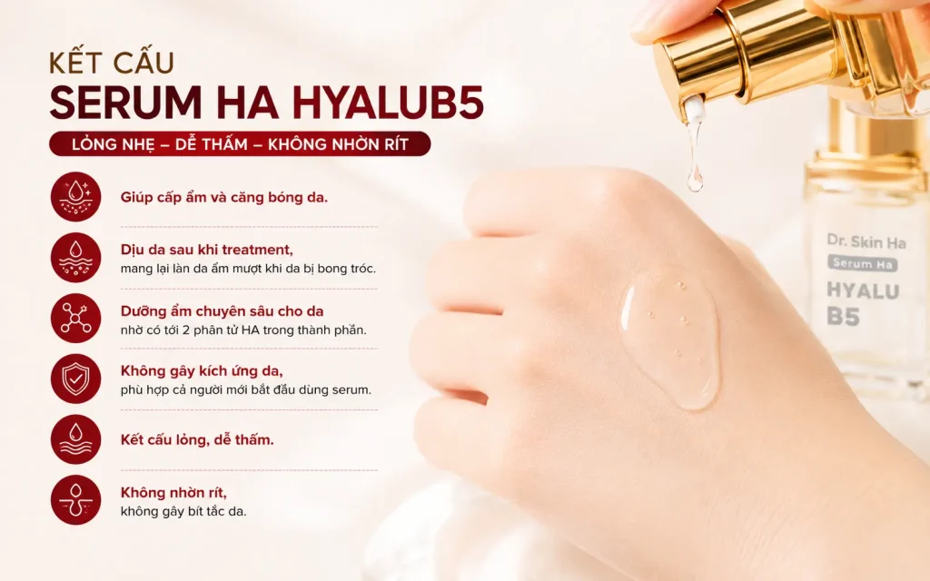 Kết cấu serum HA HyaluB5