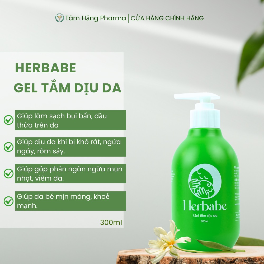 Gel Tắm dịu Da herbabe 