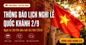 Thông báo nghỉ lễ 2-9