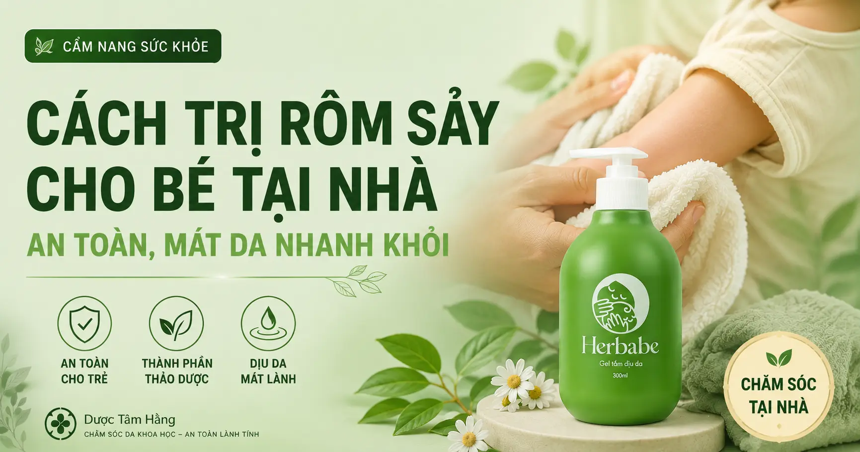 Cách trị rôm sảy cho bé tại nhà