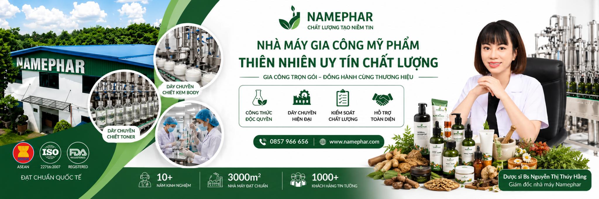 Nhà máy gia công mỹ phẩm Namephar