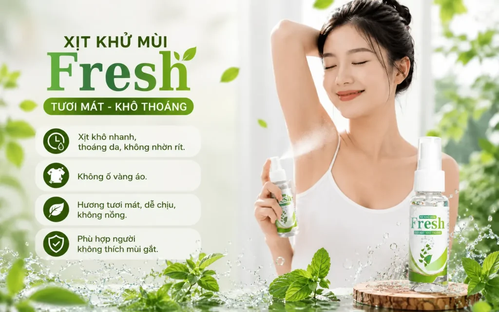 Xịt khử mùi Fresh 50ml