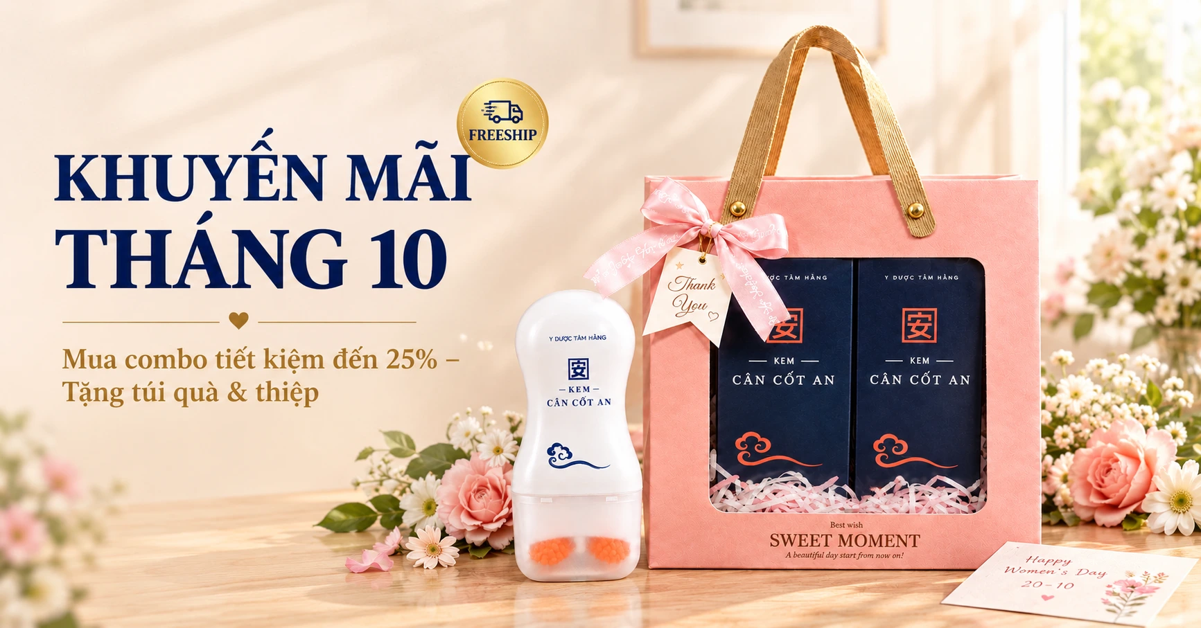 kem cân cốt an khuyến mãi tháng 10