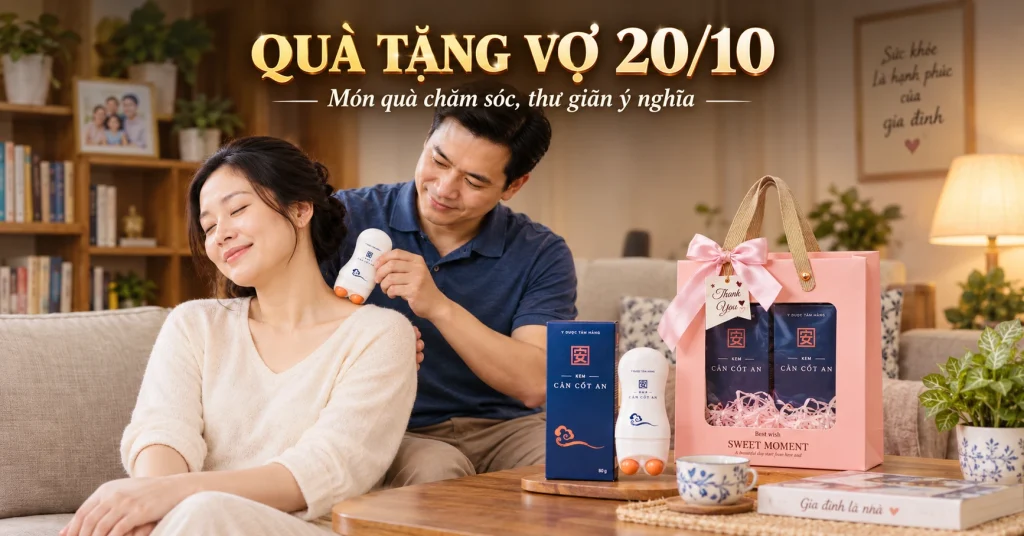 Qùa tặng vợ 20/10 - kem vai gáy Cân cốt an