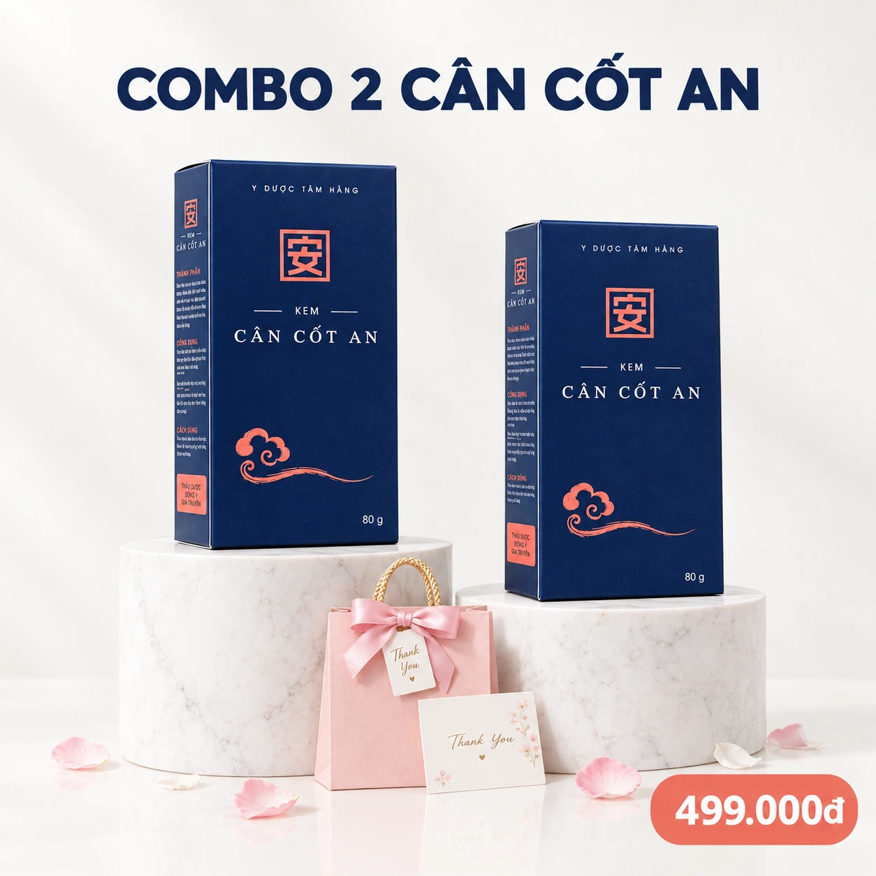 Combo 2 Cân Cốt An 2 hộp kem vai gáy Dược Tâm Hằng